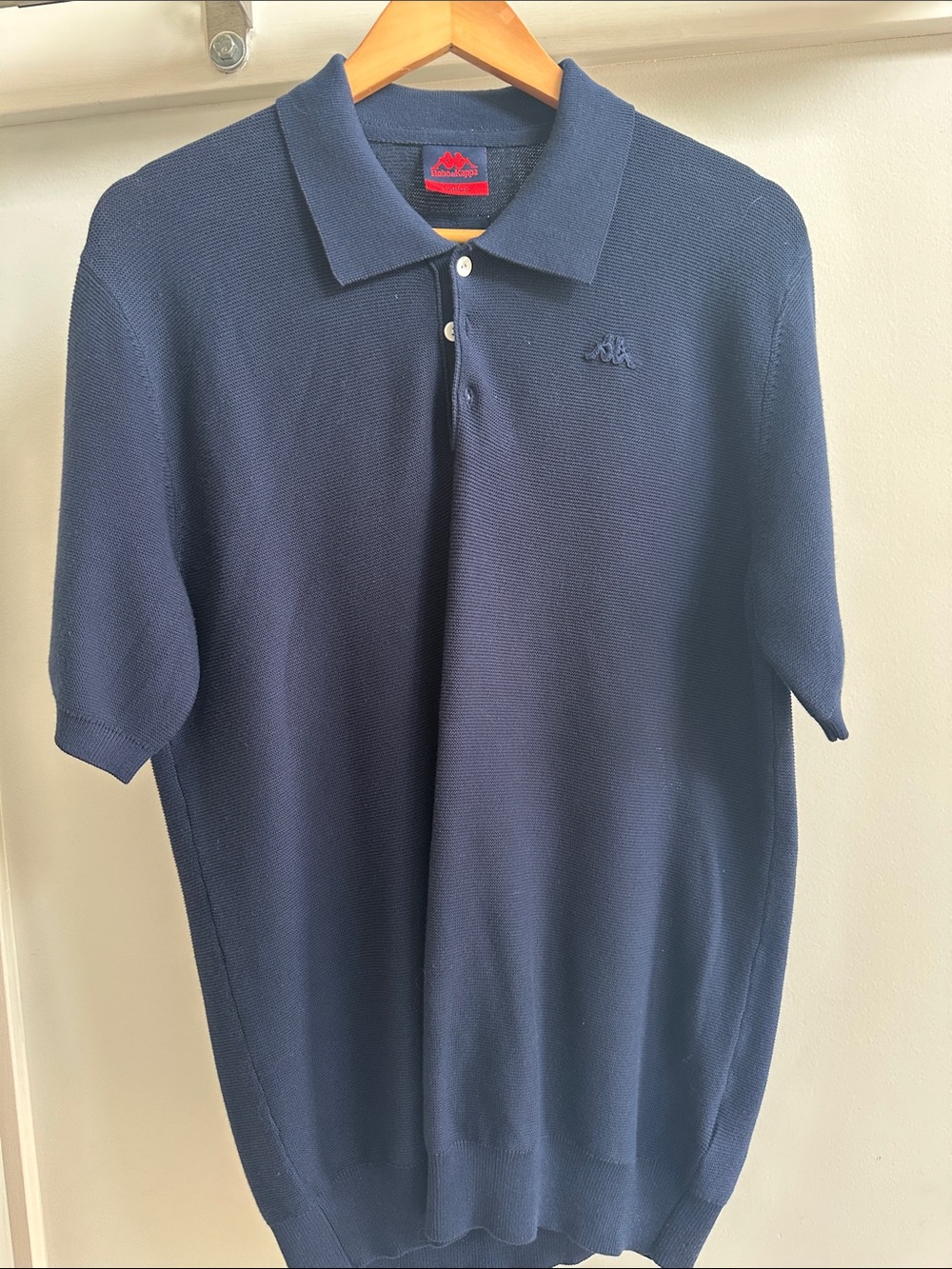 Kappa Men’s Dark Blue Short Sleeve SweaterPolo